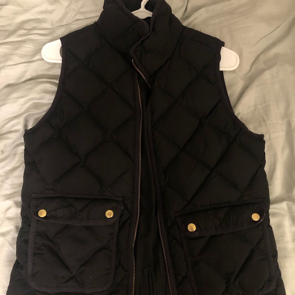 J.Crew Excursion Black Down Vest